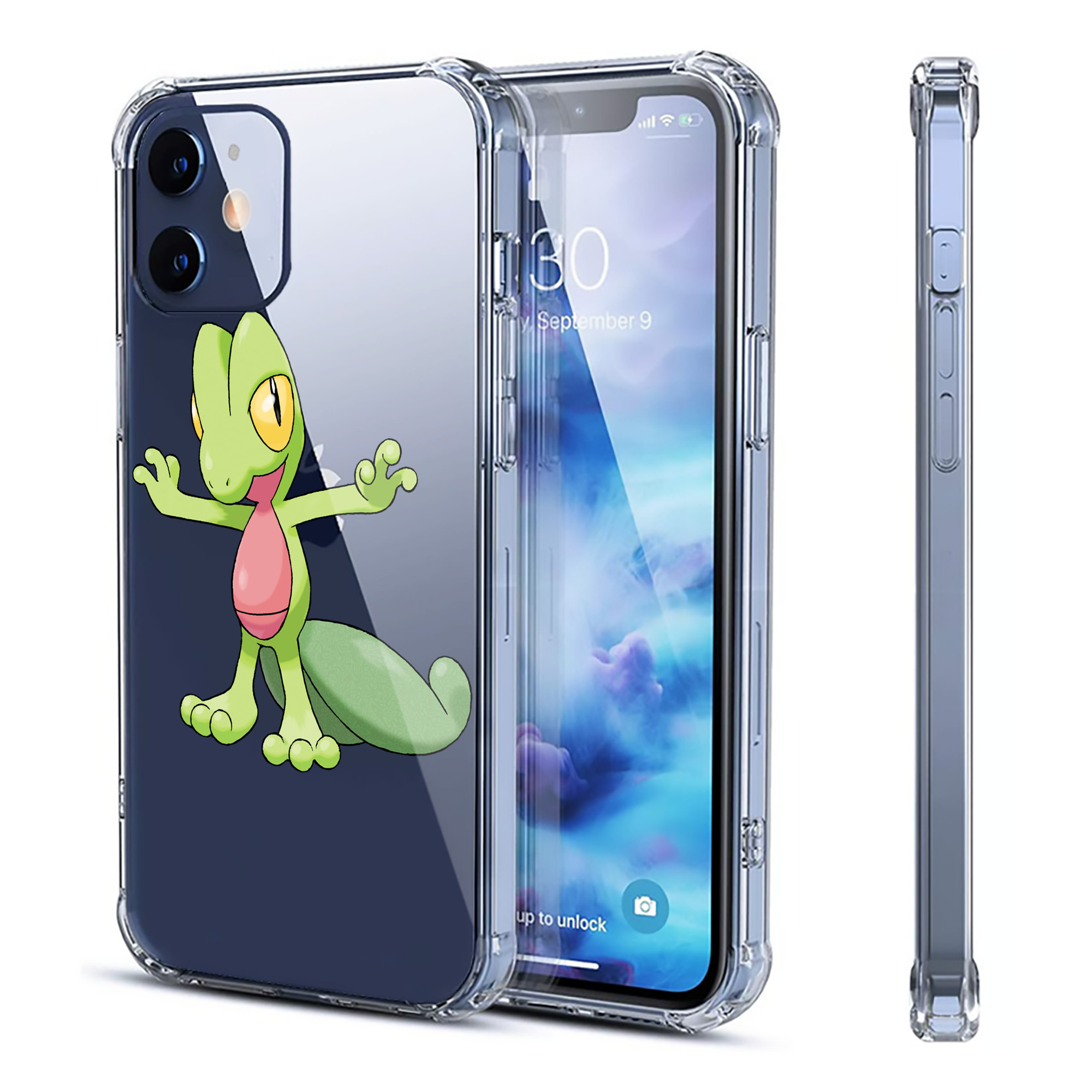 （画像用） ポケットモンスター Pokémon 【iPhone 12シリーズ対応】透明スマホケース（クリアソフトケース）